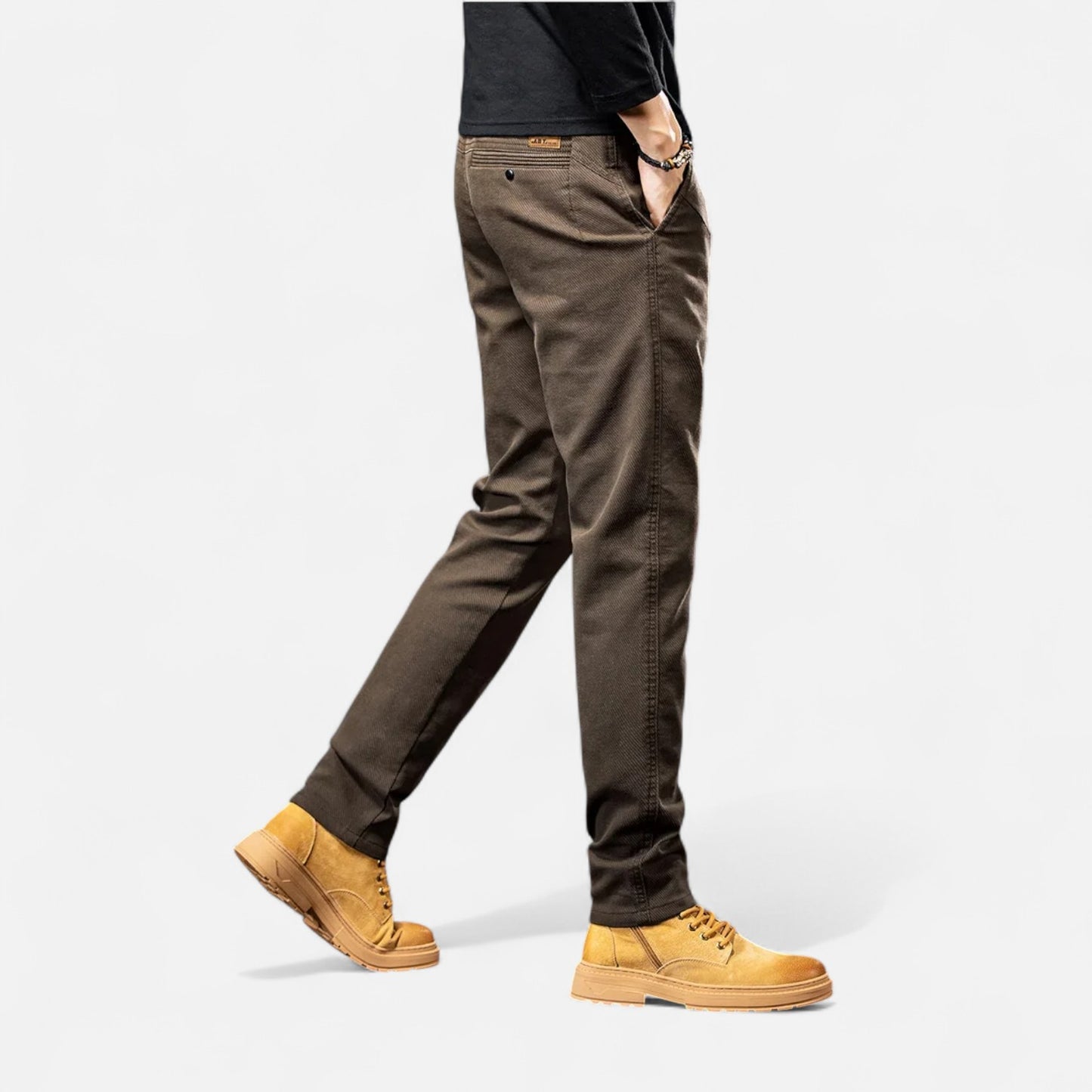 Melvoir | Męskie Elastyczne Bawełniane Spodnie Slim