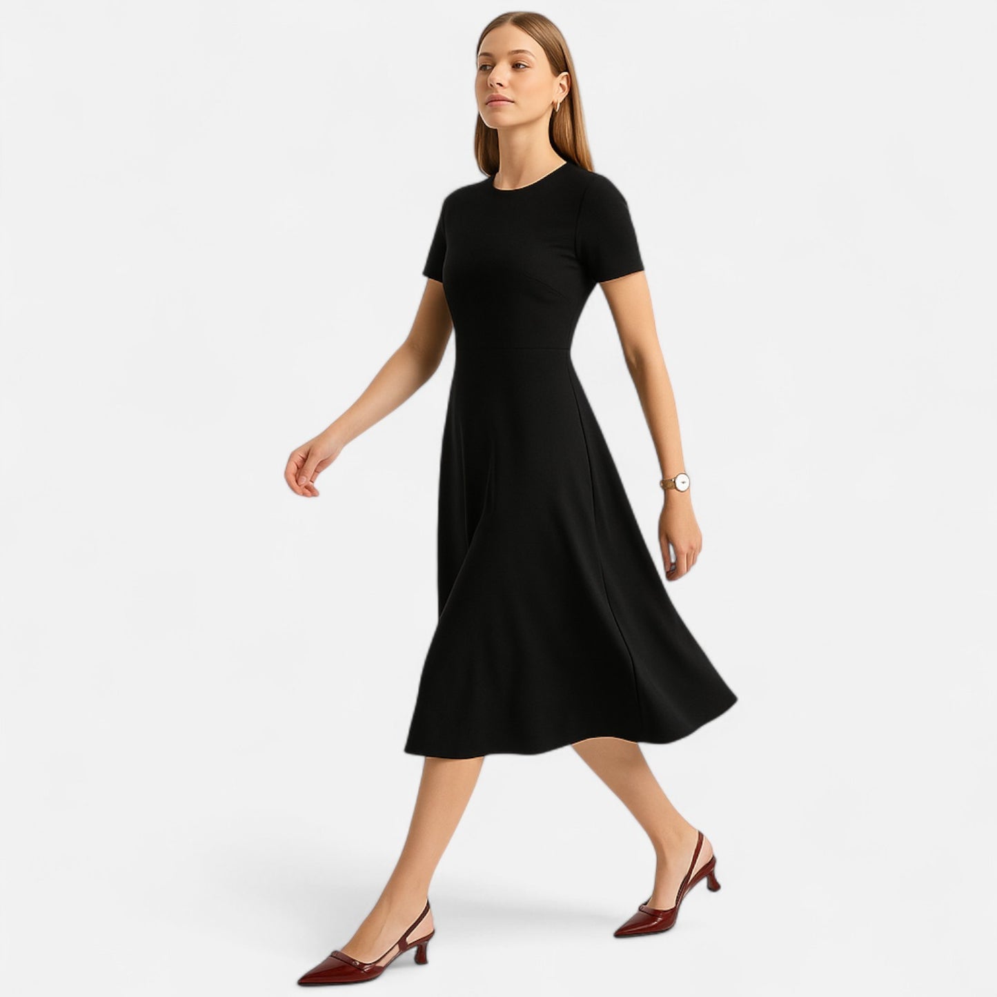 Melvoir | Damskie Skórzane Wsuwane Sandały ze Szpiczastym Noskiem