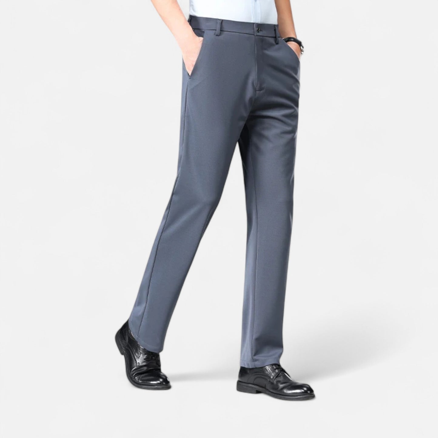 Melvoir | Męskie Cienkie Eleganckie Spodnie Biznesowe