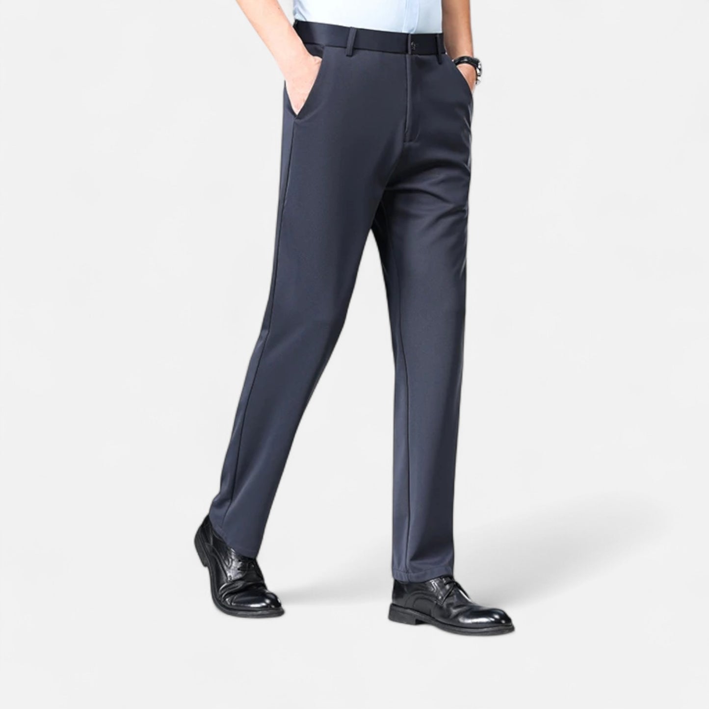 Melvoir | Męskie Cienkie Eleganckie Spodnie Biznesowe