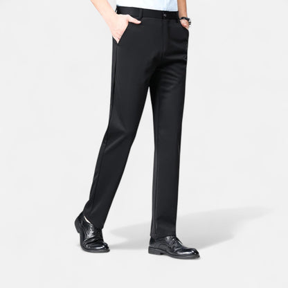 Melvoir | Męskie Cienkie Eleganckie Spodnie Biznesowe