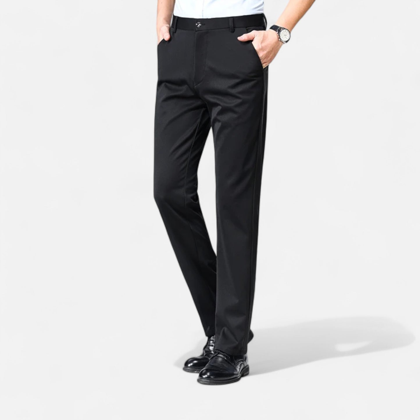 Melvoir | Męskie Cienkie Eleganckie Spodnie Biznesowe