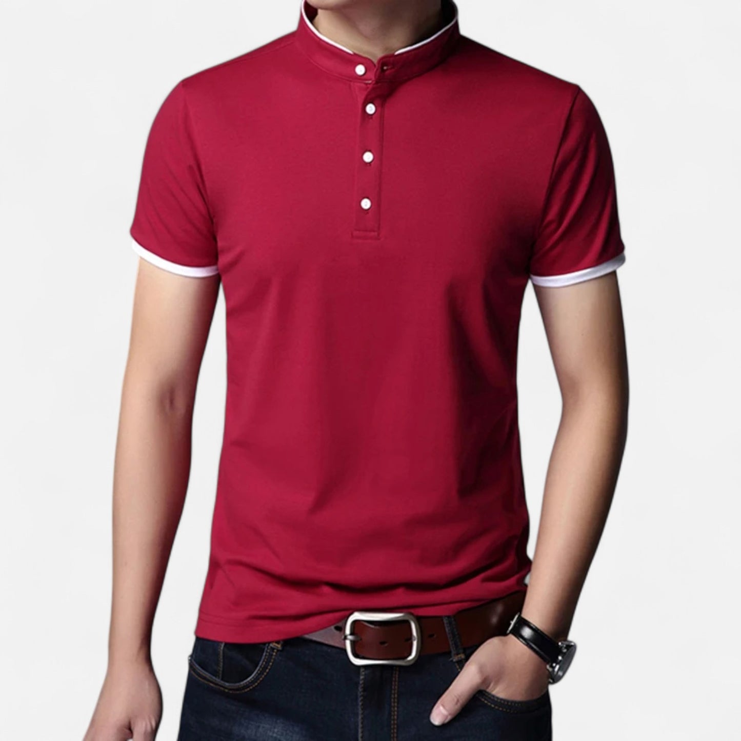 Melvoir | Męska Koszulka Polo Business Casual