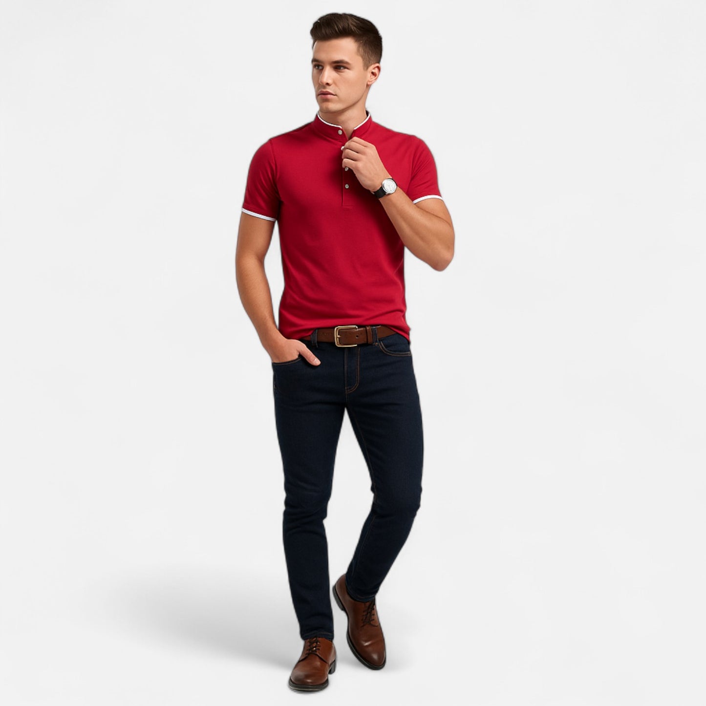 Melvoir | Męska Koszulka Polo Business Casual