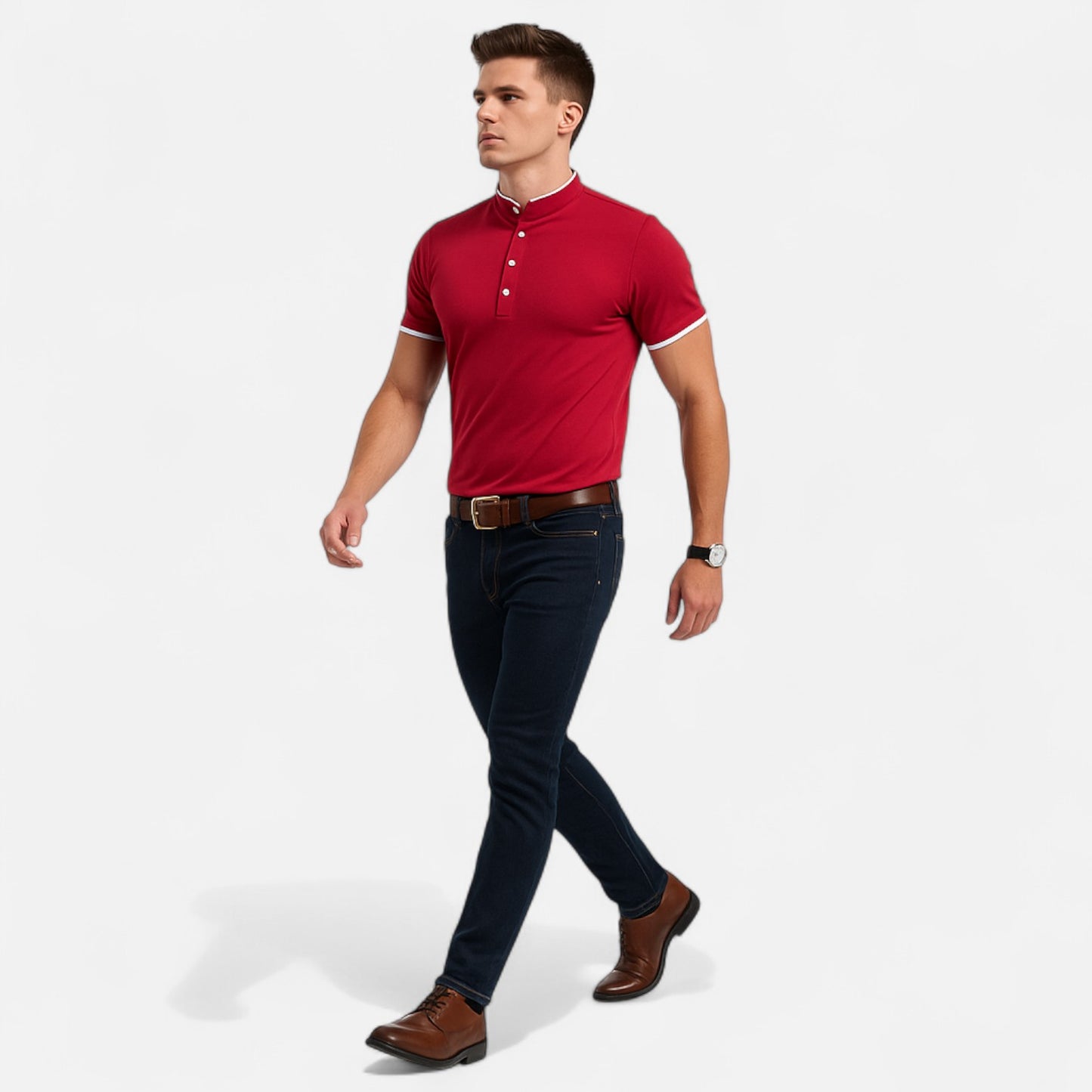 Melvoir | Męska Koszulka Polo Business Casual