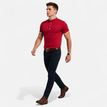 Melvoir | Męska Koszulka Polo Business Casual
