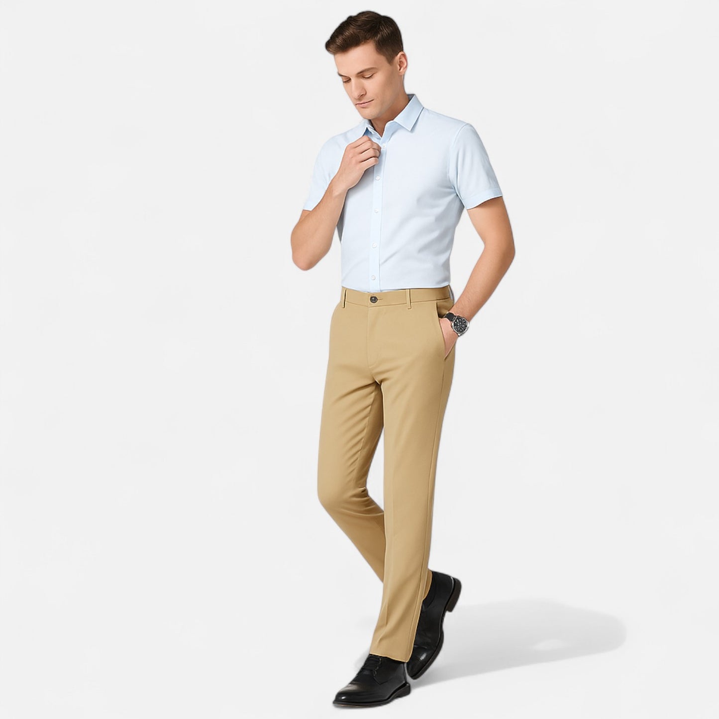 Melvoir | Męskie Cienkie Eleganckie Spodnie Biznesowe