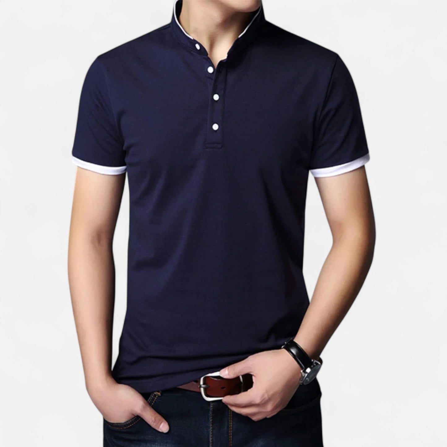 Melvoir | Męska Koszulka Polo Business Casual
